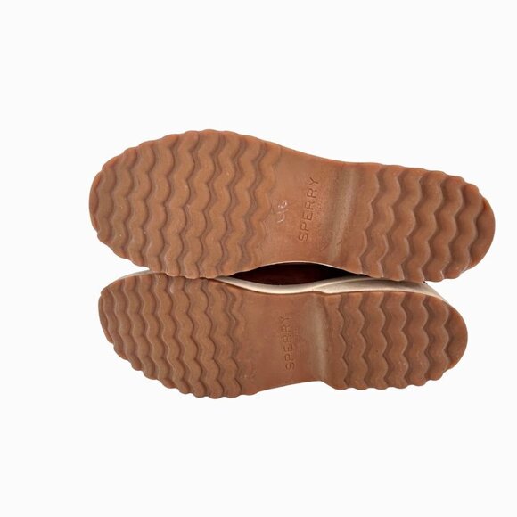 SPERRY MARITIME CRUZ TOP-SIDER BROWN LEATHER THINSULATE CHUKKA BOOTS - 7 - Picture 7 of 11